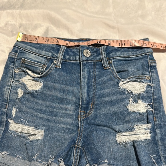 American Eagle Hi-Rise Shortie Shorts Sz 4 - Picture 2 of 9